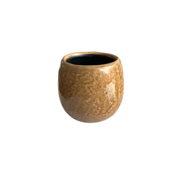 MINI VASO CERÂMICA PALHA